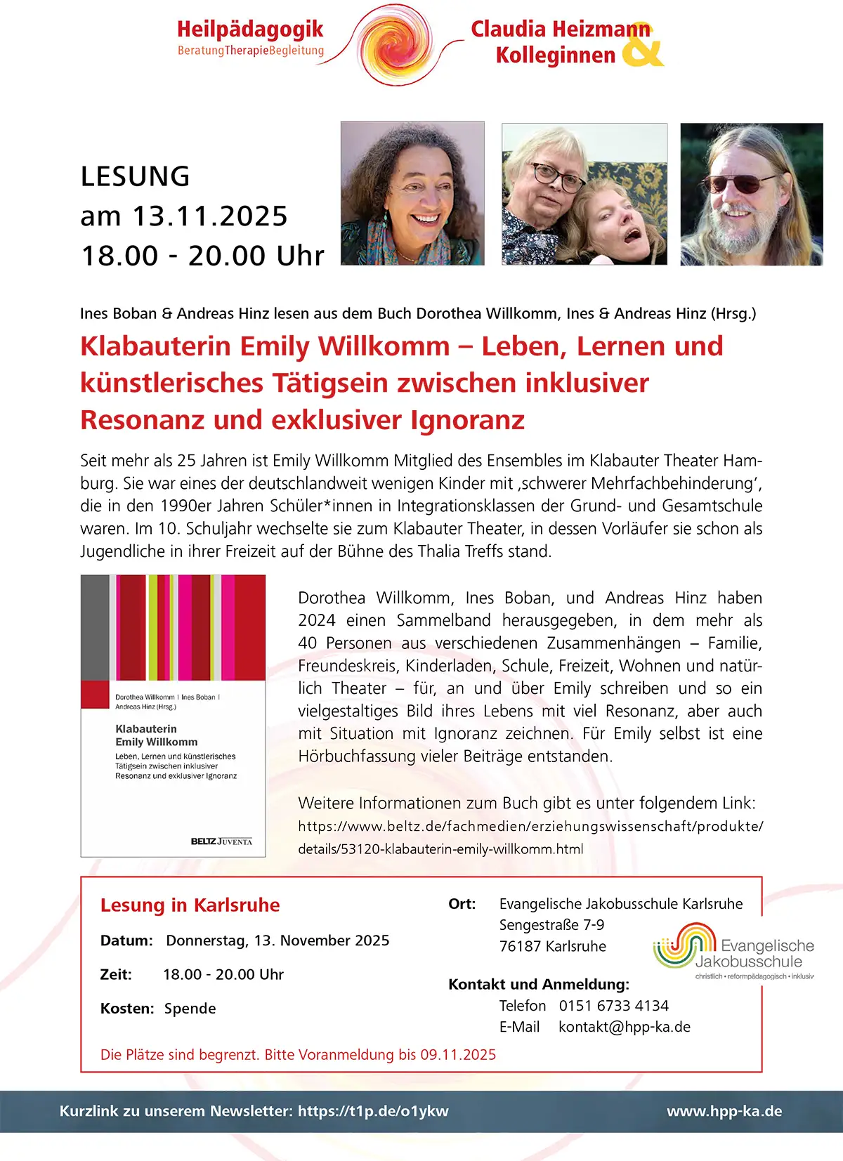 Flyer Lesung Klabauter 2025